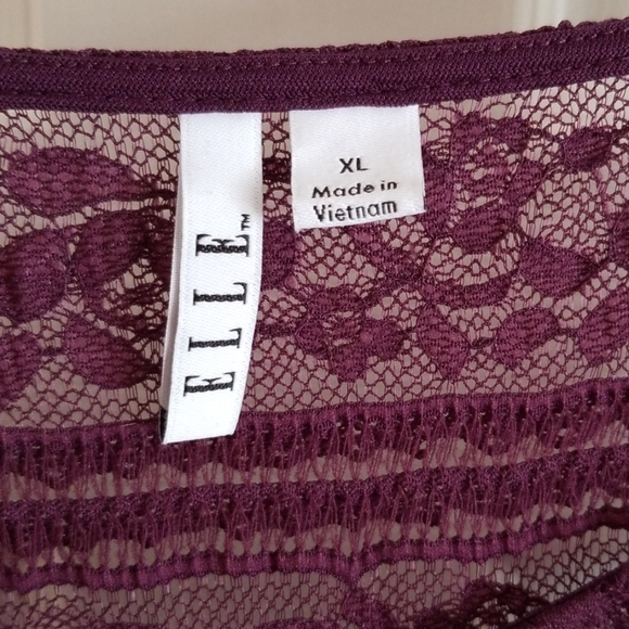 Violet Sheer Lace Top - Picture 2 of 5